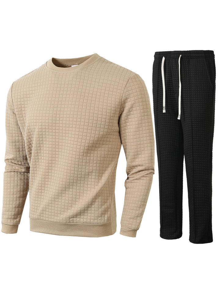 Herren gemütliches Sweatshirt und Jogginghose Set Aliams