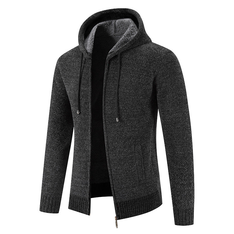 Herren Kapuzenjacke mit weichem Innenfutter und innovativem Design Aliams