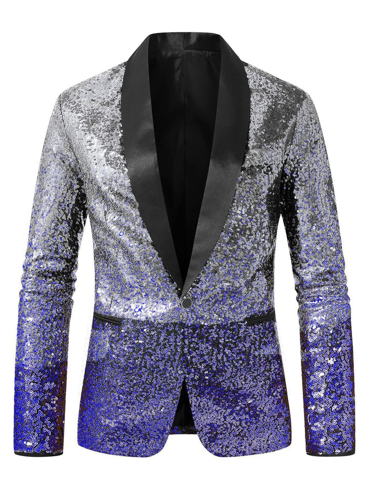 Herren glitzernder Paillettenblazer Aliams