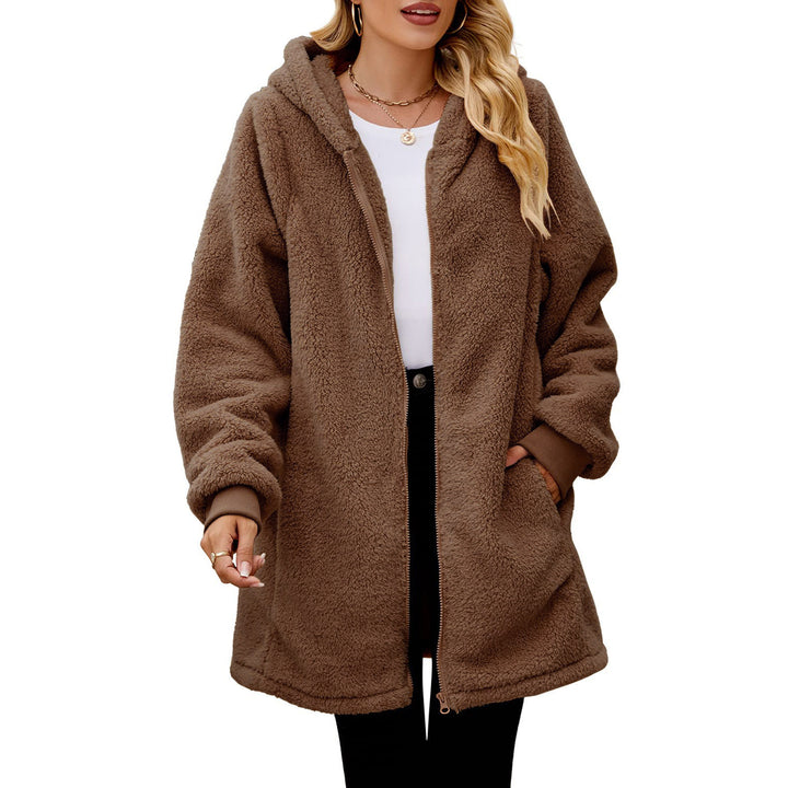 Damen kuschelige Fleecejacke Aliams