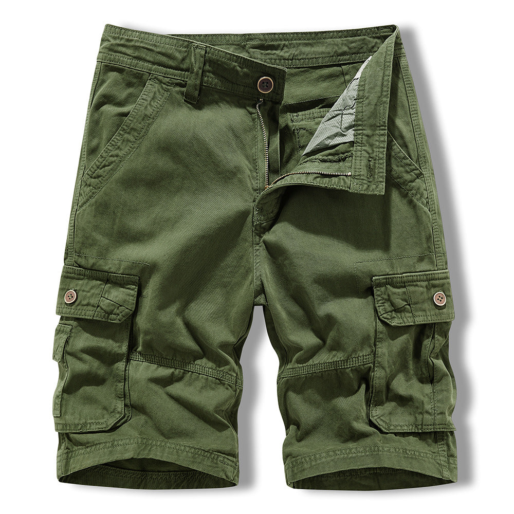 Herren Cargo-Shorts im lässigen Design mit multifunktionalen Taschen Aliams