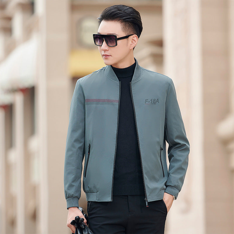 Herren sportliche Bomberjacke mit trendy Details und praktischen Reißverschlusstaschen Aliams