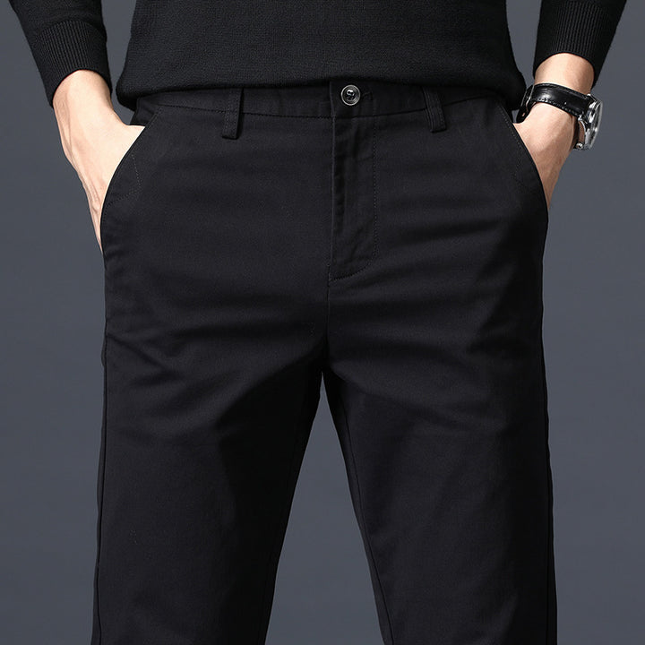 Herren elegante Chino-Hose mit lässigem Schnitt Aliams