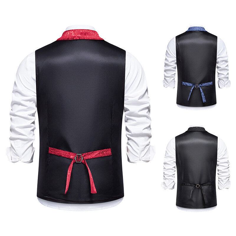 Herren elegante Weste mit kunstvollem Muster Aliams
