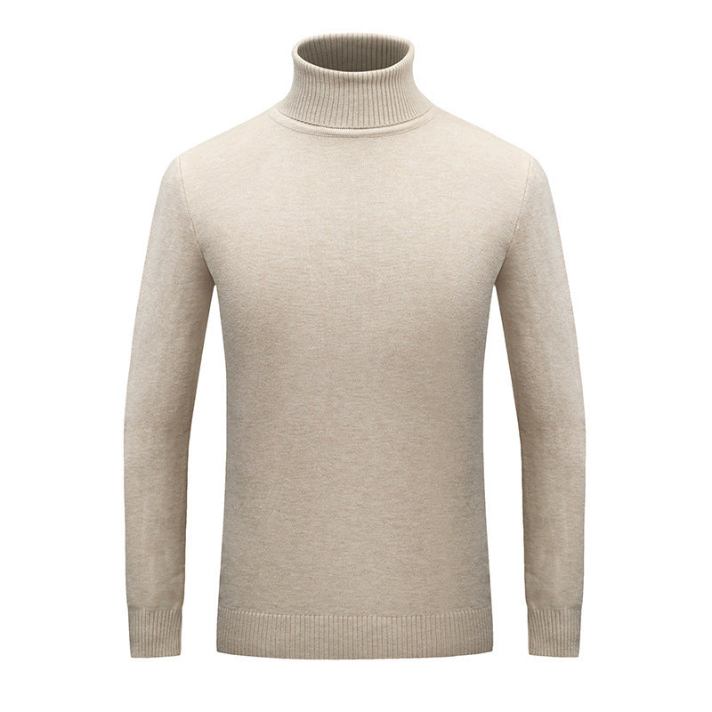 Herren Eleganter Rollkragenpullover aus feiner Wolle Aliams