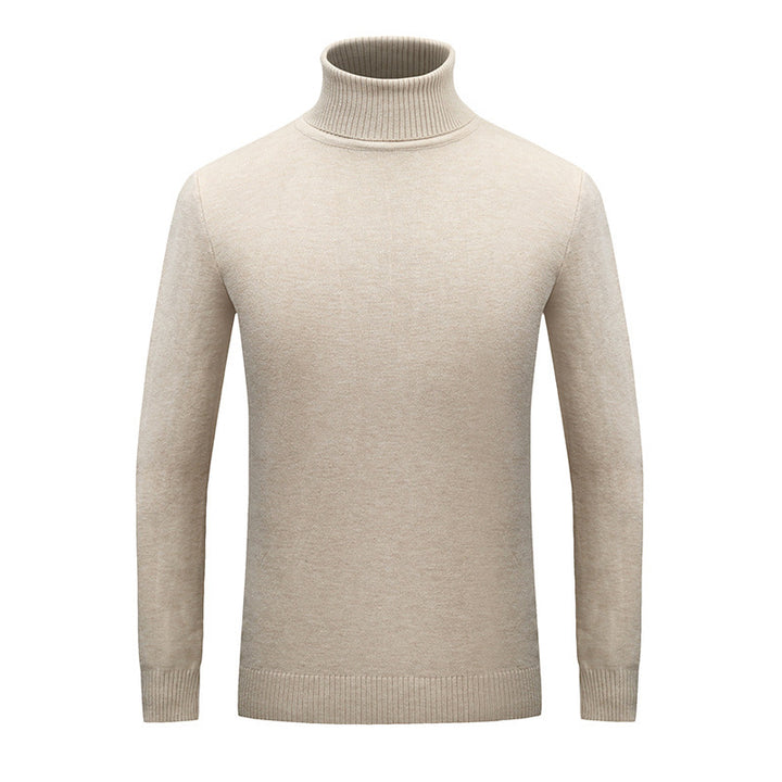 Herren Eleganter Rollkragenpullover aus feiner Wolle Aliams