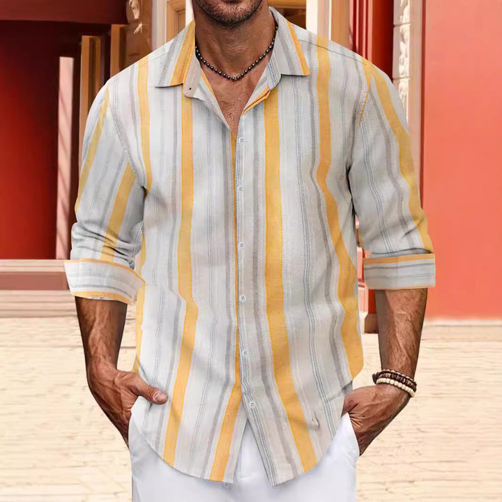 Herren Freizeithemd mit feinen Streifen Aliams