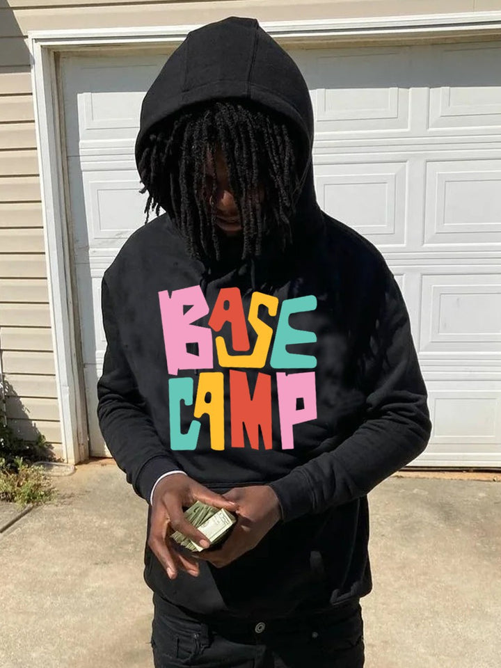 Herren Hoodie mit kreativem Farbdesign Aliams