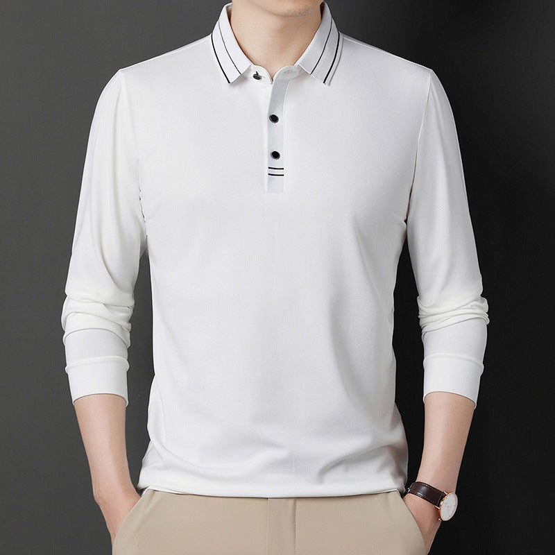 Herren elegantes Poloshirt mit strukturiertem Kragen und stilvollen Akzenten Aliams