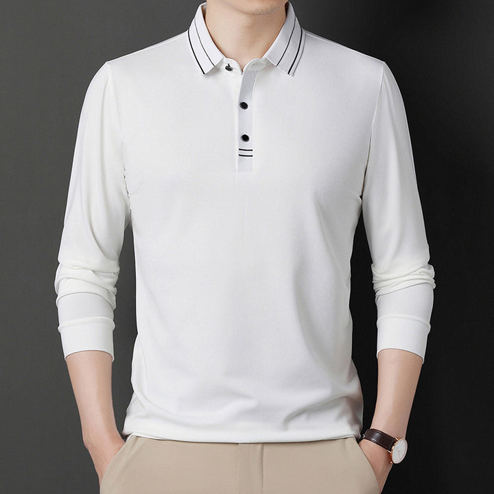 Herren elegantes Poloshirt mit strukturiertem Kragen und stilvollen Akzenten Aliams