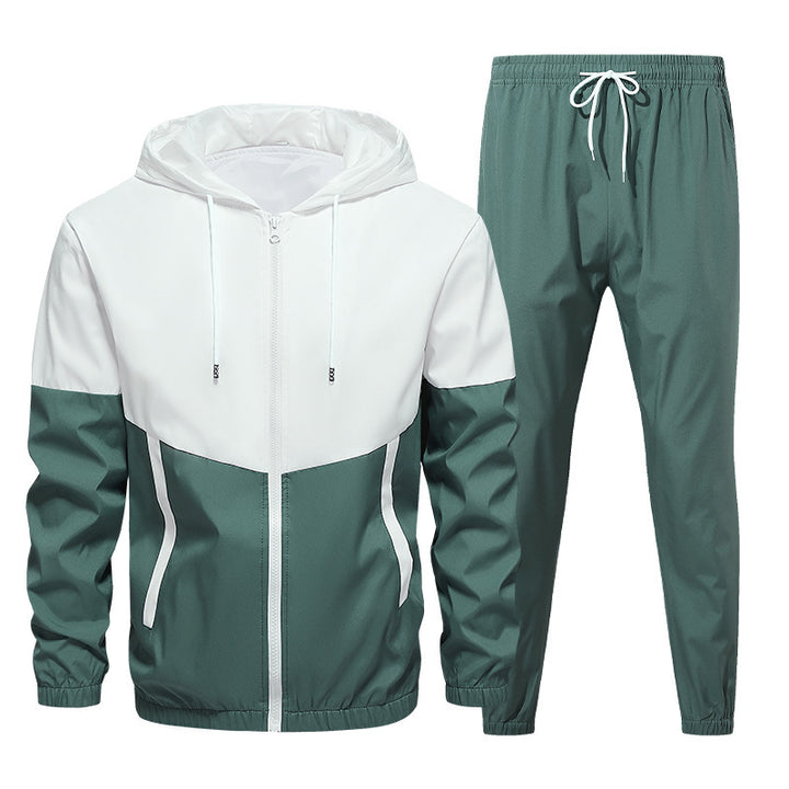 Herren Sportanzug mit atmungsaktiver Jacke und elastischen Jogginghosen Aliams