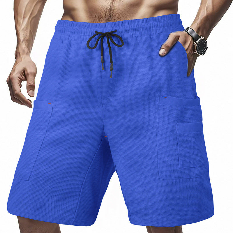 Herren Cargo-Shorts mit multifunktionalen Taschen und elastischem Bund Aliams