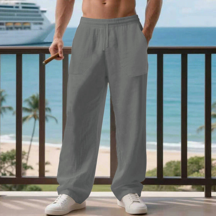 Herren bequeme Freizeit-Hosen mit elastischem Bund und praktischen Taschen Aliams