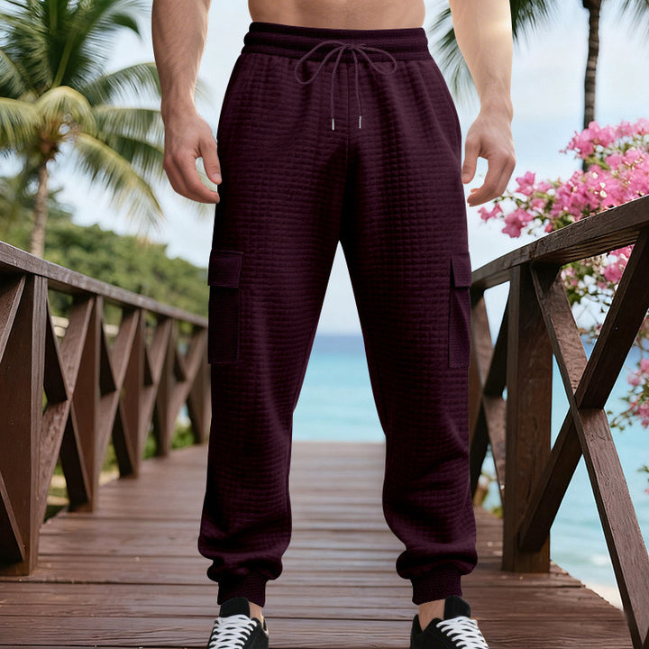 Herren Cargo-Jogginghose mit elastischem Bund und praktischen Seitentaschen Aliams