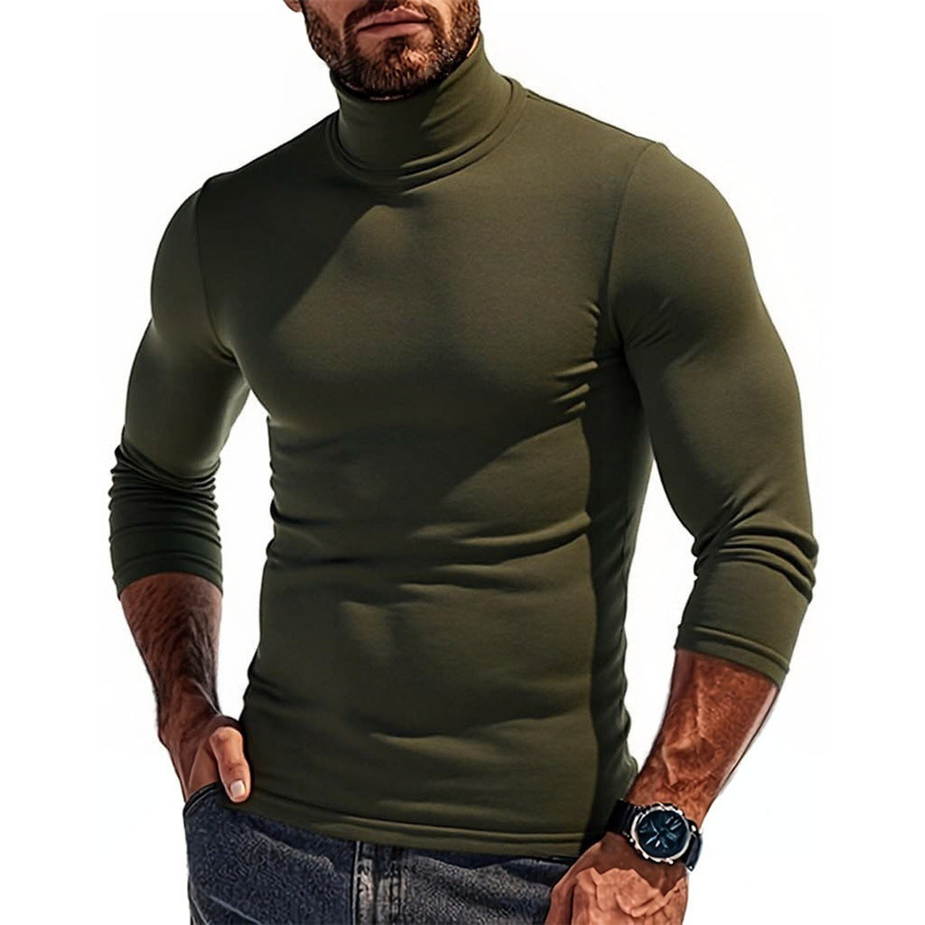 Herren Rollkragenpullover aus elastischem Material Aliams