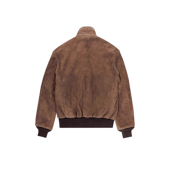 Herren Wildlederjacke mit hochwertiger Verarbeitung und praktischen Taschen Aliams