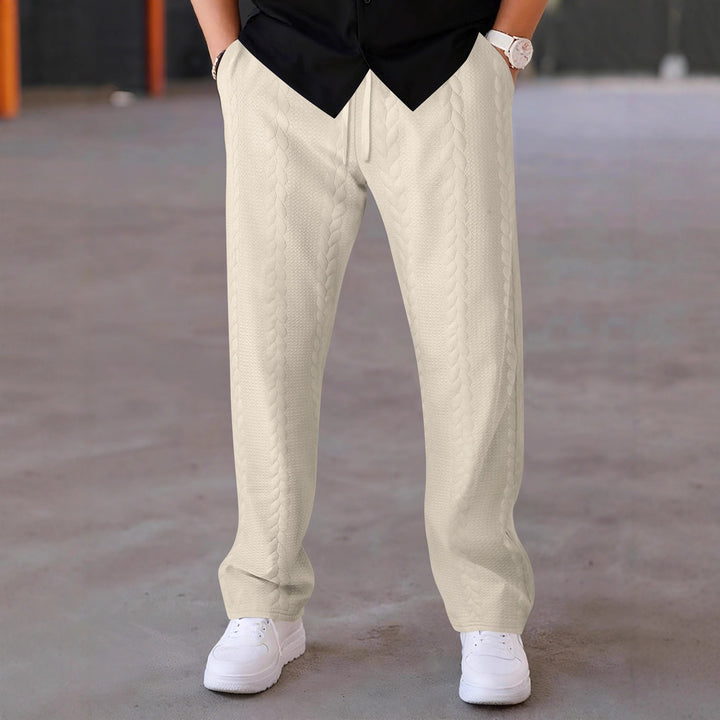 Herren elegante Freizeithose mit strukturiertem Design Aliams