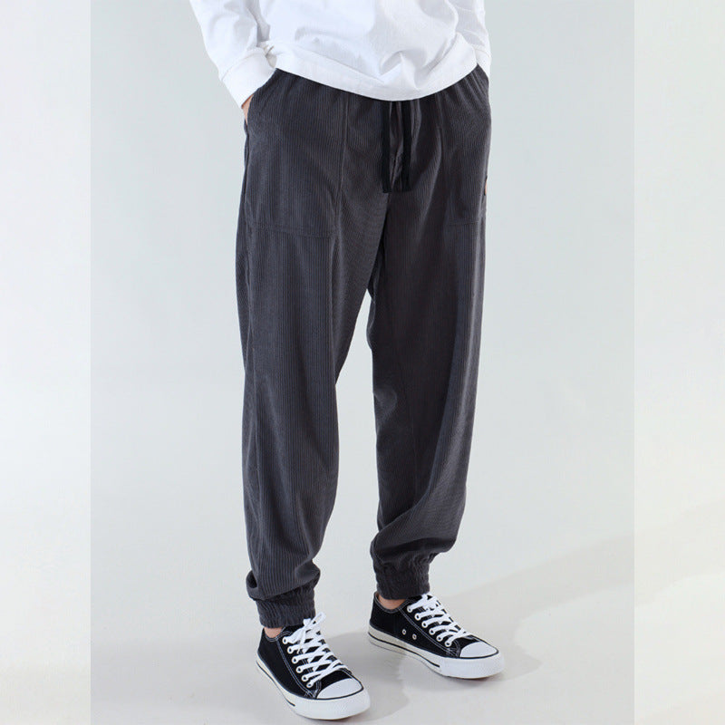 Herren Bequeme Freizeithose mit elastischem Bund und lässigem Schnitt Aliams