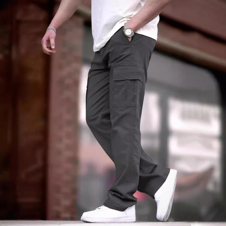 Herren Cargo-Hosen mit multifunktionalen Taschen und atmungsaktivem Stoff Aliams