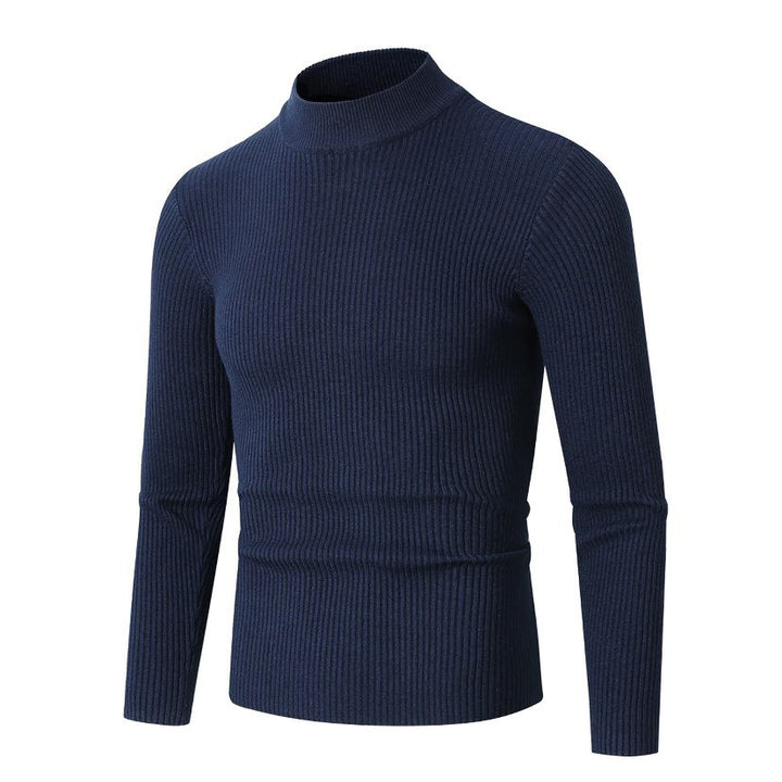 Herren Rollkragenpullover aus hochwertiger Rippenstruktur Aliams