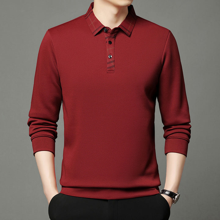 Herren funktionales Poloshirt mit strukturiertem Kragen Aliams