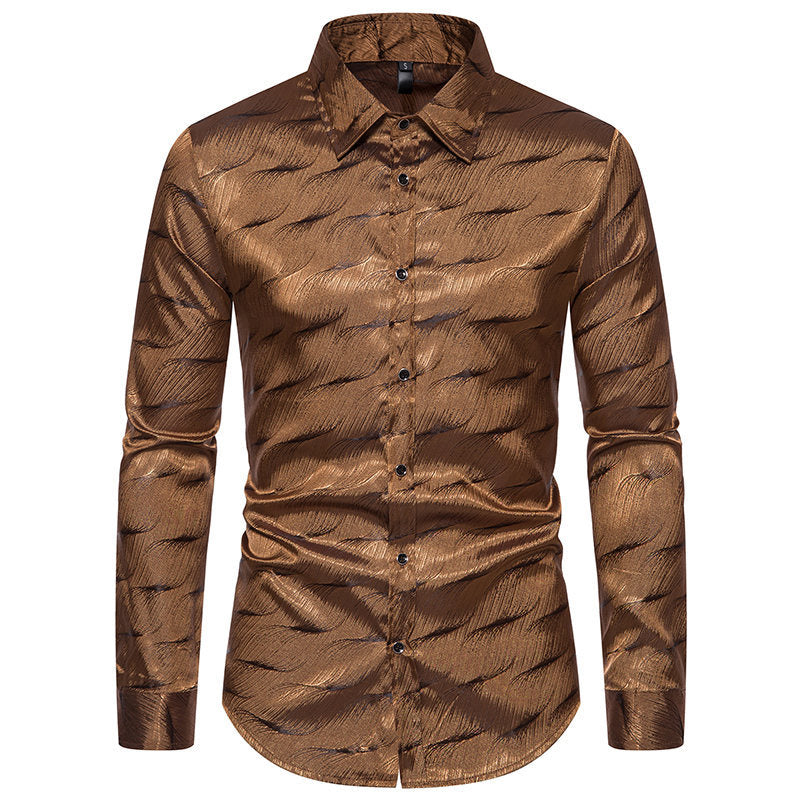 Herren Elegantes Hemd mit einzigartigem Strukturdesign Aliams