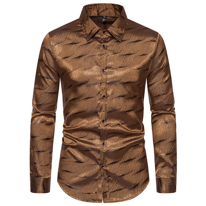 Herren Elegantes Hemd mit einzigartigem Strukturdesign Aliams