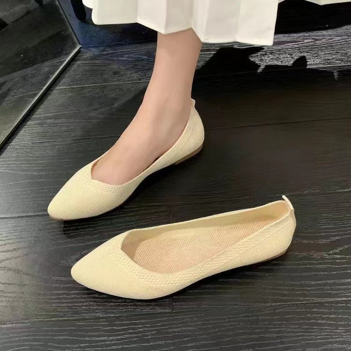 Damen Elegante und Atmungsaktive Ballerinas mit Flexiblem Fußbett Aliams