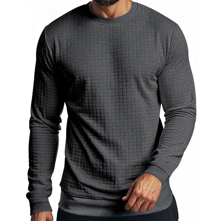 Herren strukturierter Langarmpullover Aliams