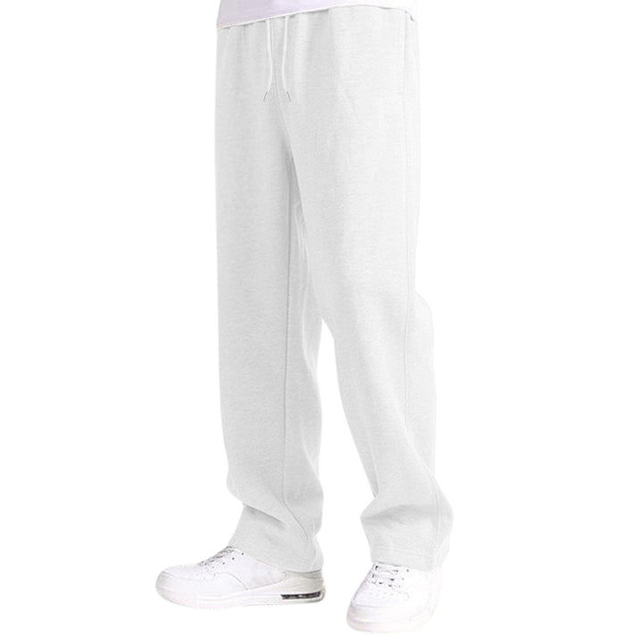 Herren bequeme Jogginghose mit elastischem Bund und seitlichen Taschen Aliams
