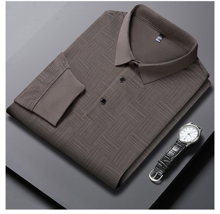 Herren elegantes und atmungsaktives Hemd mit strukturiertem Design Aliams