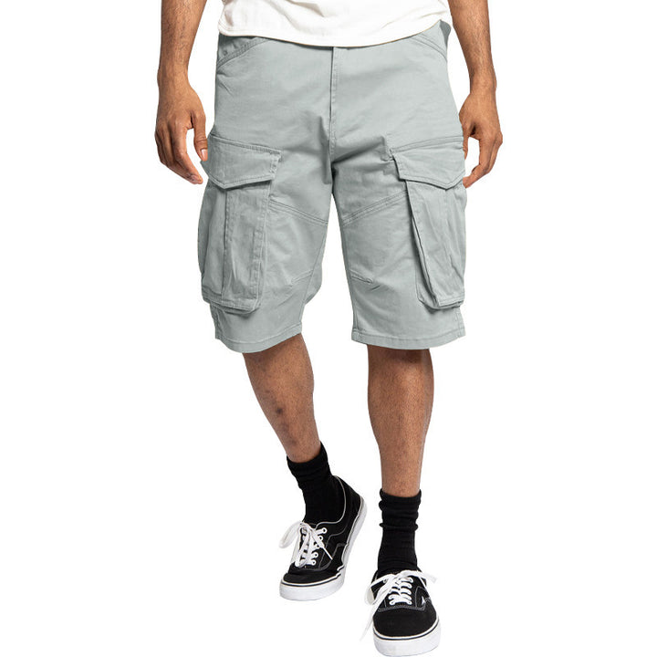 Herren Cargo-Shorts mit vielseitigen Taschen und elastischem Bund Aliams
