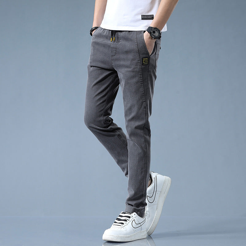 Herren stylische Chino-Hose mit verstellbarem Bund und modernen Details Aliams
