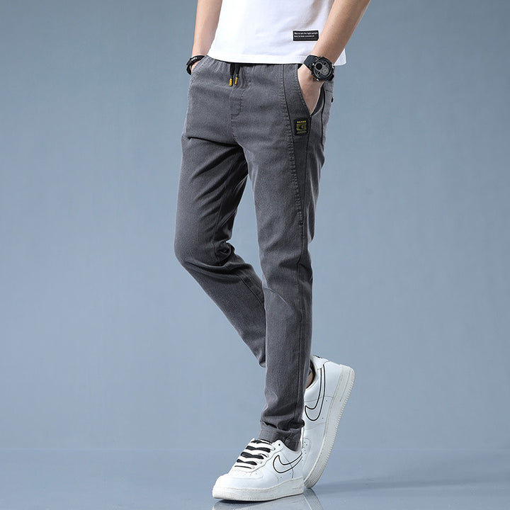 Herren stylische Chino-Hose mit verstellbarem Bund und modernen Details Aliams