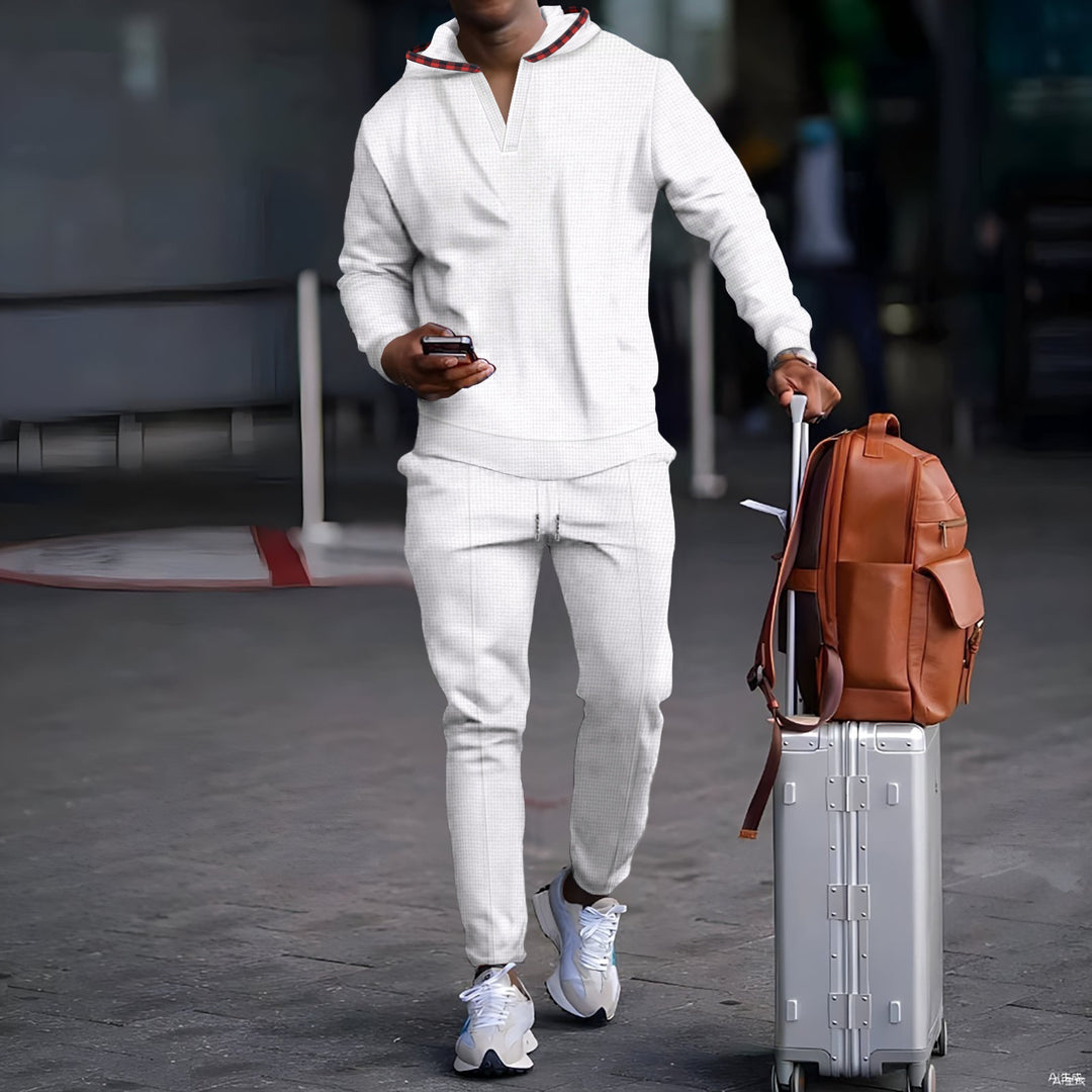 Herren Sportliches Kapuzenset mit atmungsaktivem sowie ergonomischem Schnitt Aliams