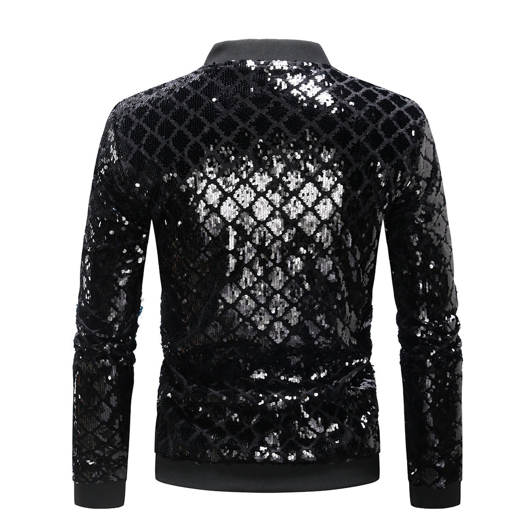 Herren Glitzernde Steppjacke Aliams
