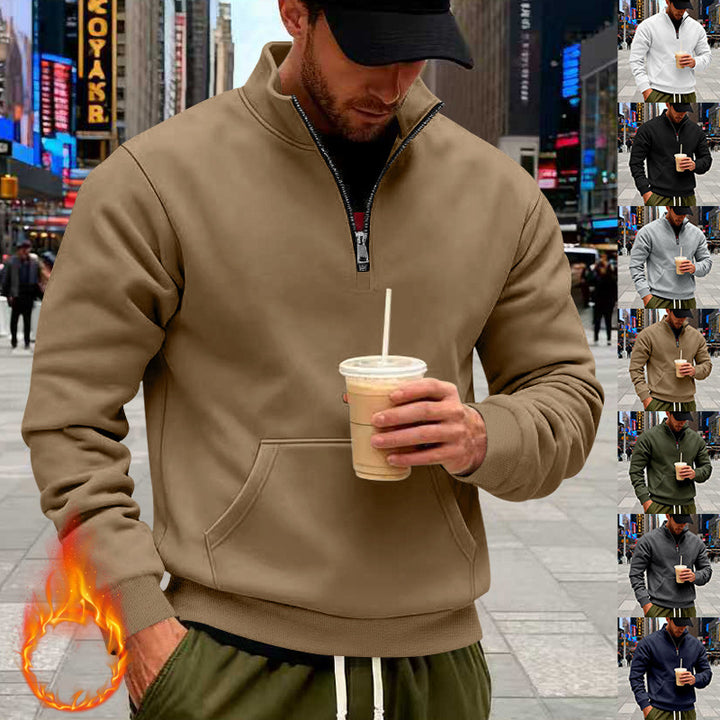 Herren Sweatshirt mit Halbreißverschluss Aliams