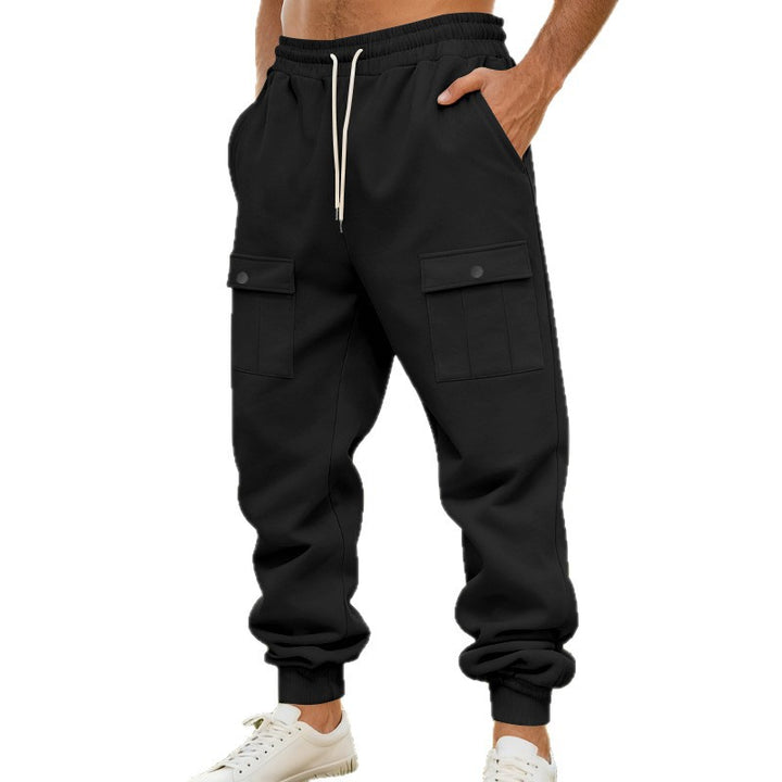Herren Cargo-Jogginghose mit elastischem Bund und funktionalen Taschen Aliams