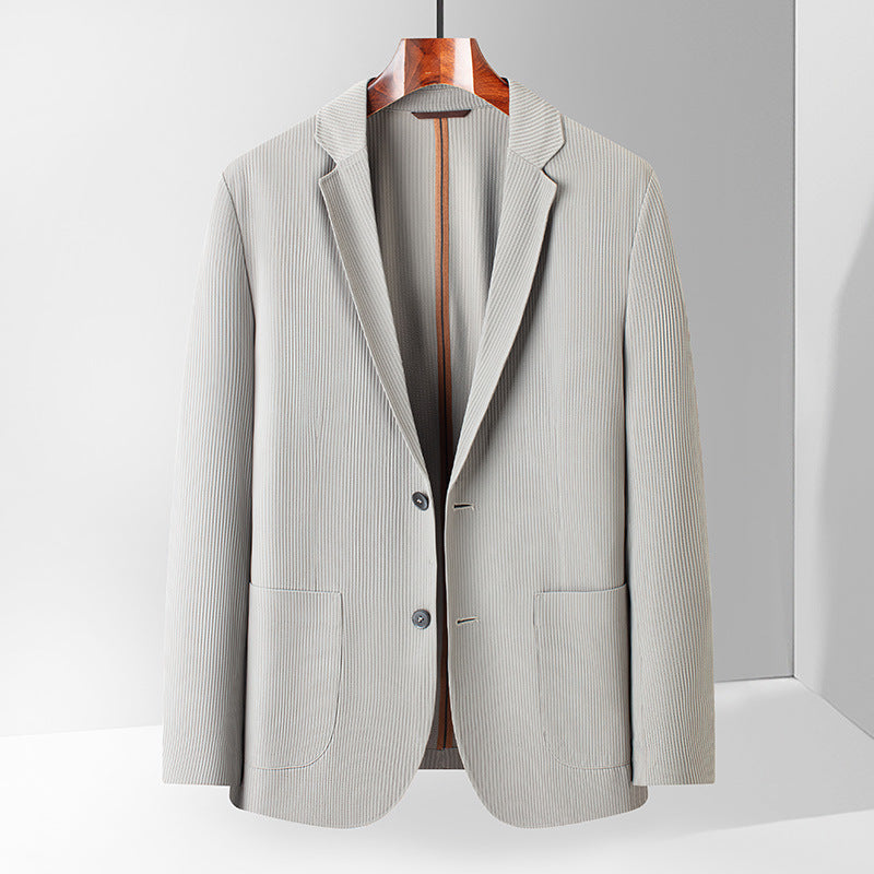 Herren elegante Blazerjacke mit feinen Streifen Aliams