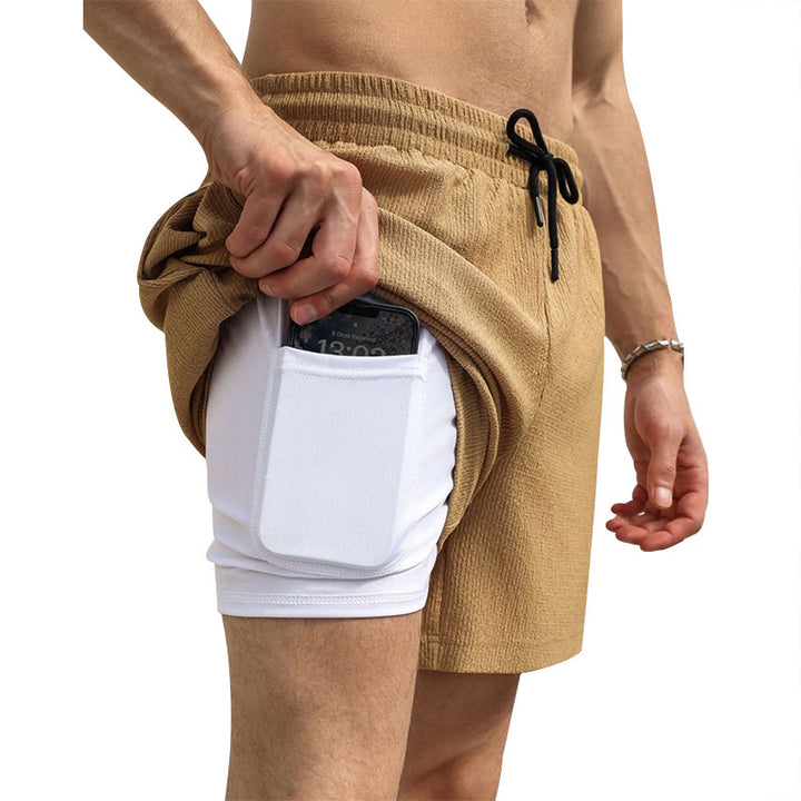 Herren Sportliche Short mit praktischem Smartphone-Einschub Aliams