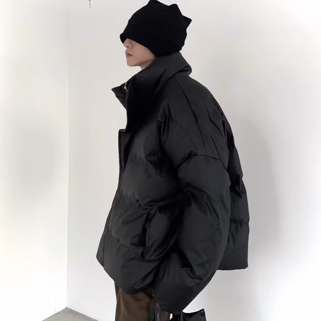 Unisex gefütterte Oversized-Jacke mit hohem Kragen Aliams