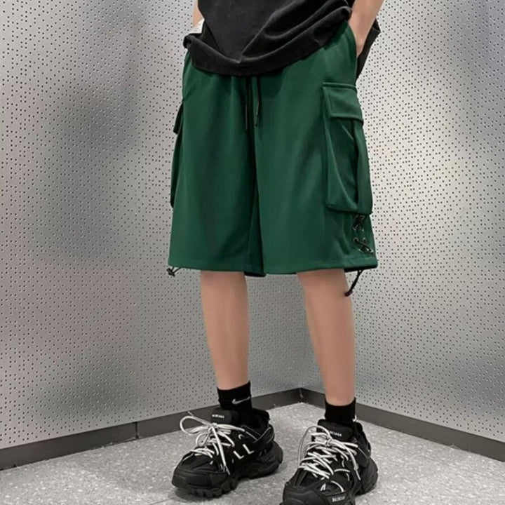 Herren Cargo-Shorts mit verstellbarem Bund und praktischen Seitentaschen Aliams