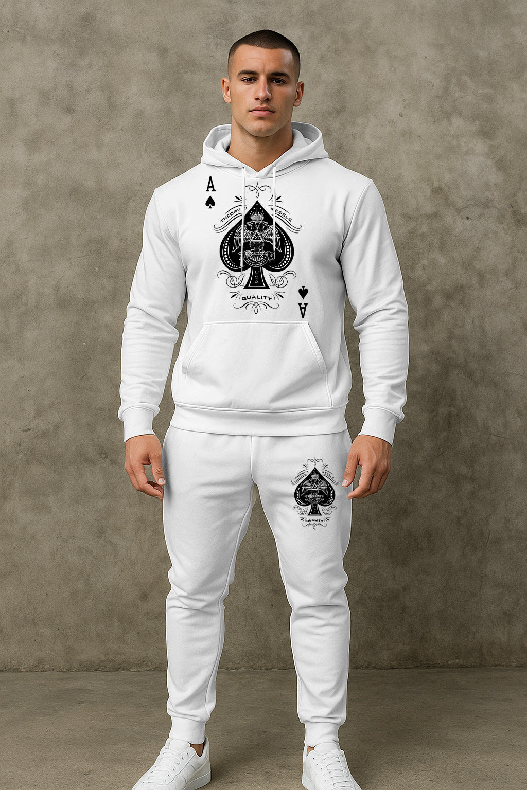 Herren Sportlicher Hoodie mit grafischem Design Aliams