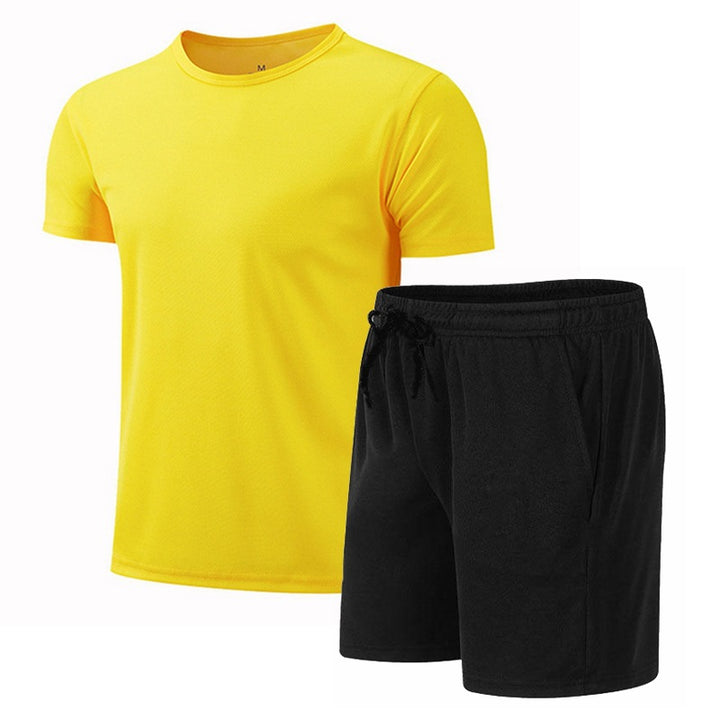 Herren sportliches Funktionsset mit T-Shirt und Shorts Aliams
