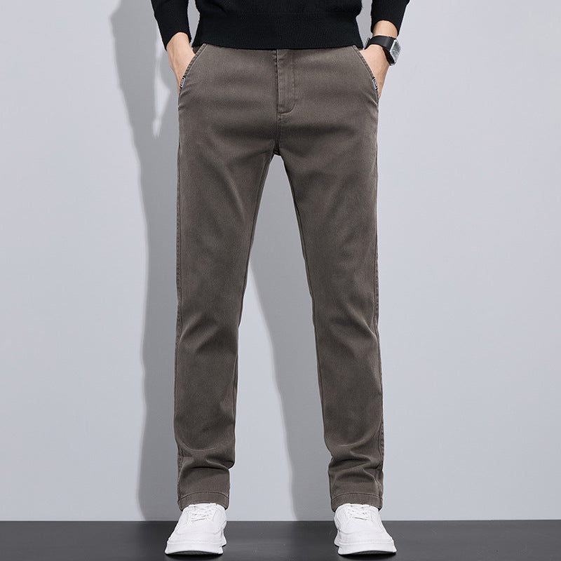 Herren elegante Chino-Pants mit slim-fit Schnitt und vielseitigen Taschen Aliams