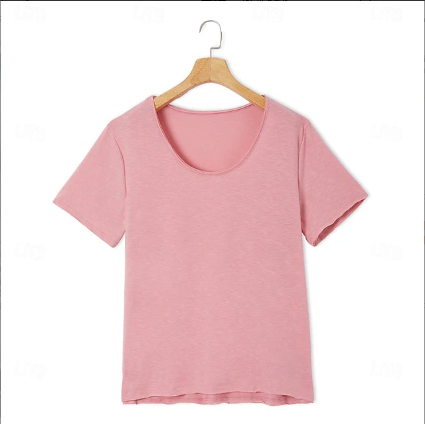 Herren V-Ausschnitt T-Shirt aus leichtem, atmungsaktivem Material Aliams