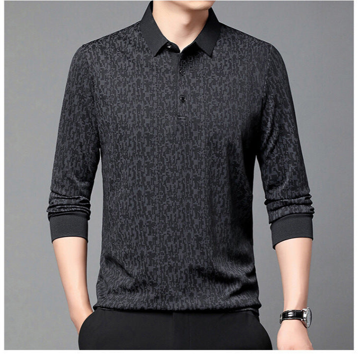 Herren elegantes Poloshirt mit strukturiertem Design Aliams