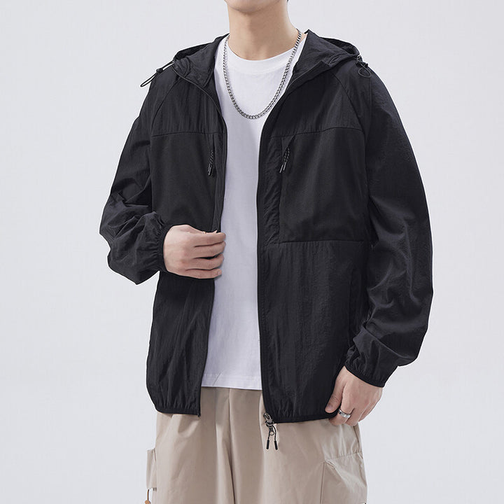 Herren Atmungsaktive Outdoor-Jacke mit Netzdetails Aliams