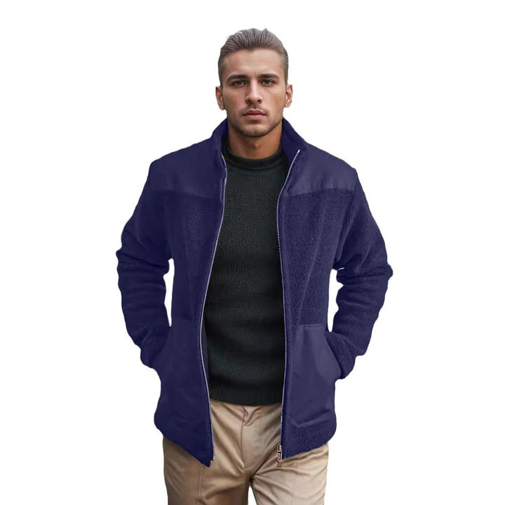 Herren Fleecejacke mit hochwertigem Innenfutter und praktischen Reißverschlusstaschen Aliams