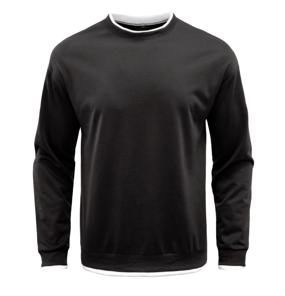 Herren Komfortabler Langarm-Sweater Aliams
